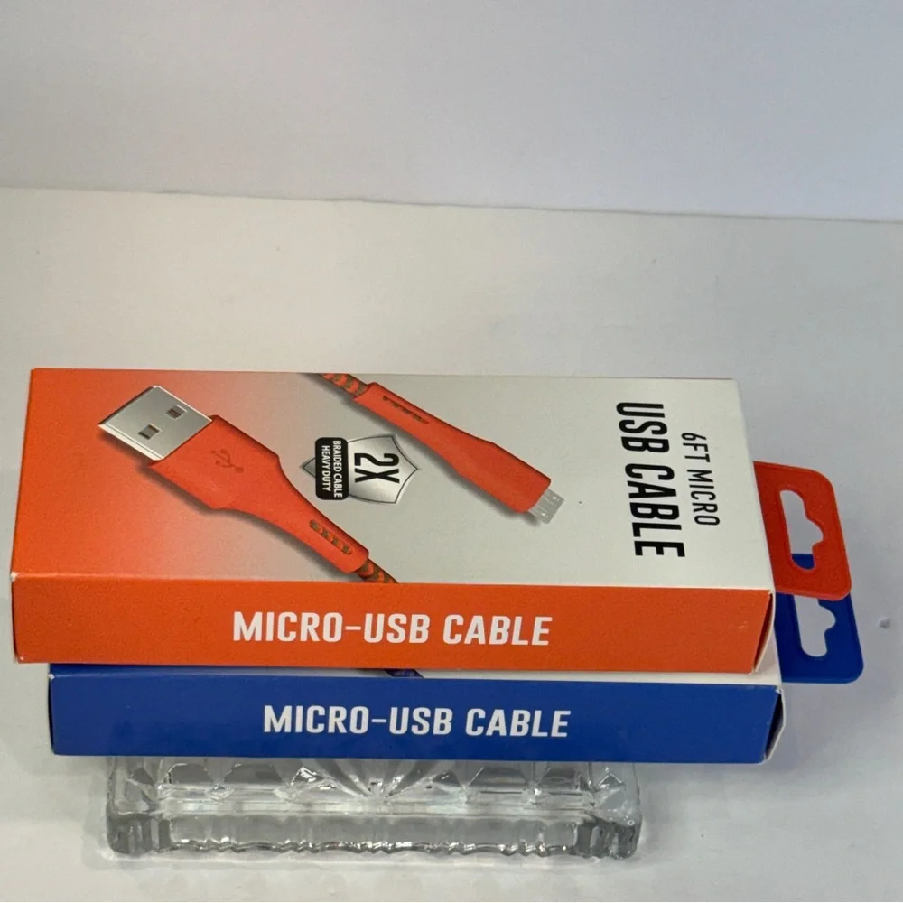 🆕 🔌 6FT Micro-USB Braided Charging Cable – Heavy Duty Kevlar Reinforced
